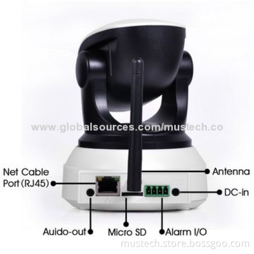 Factory Direct Sale 720P Wireless P2P Night Vision Function IP Camera, 12V DC/2.0A Power SupplyNew